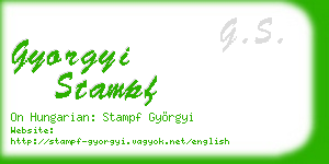 gyorgyi stampf business card